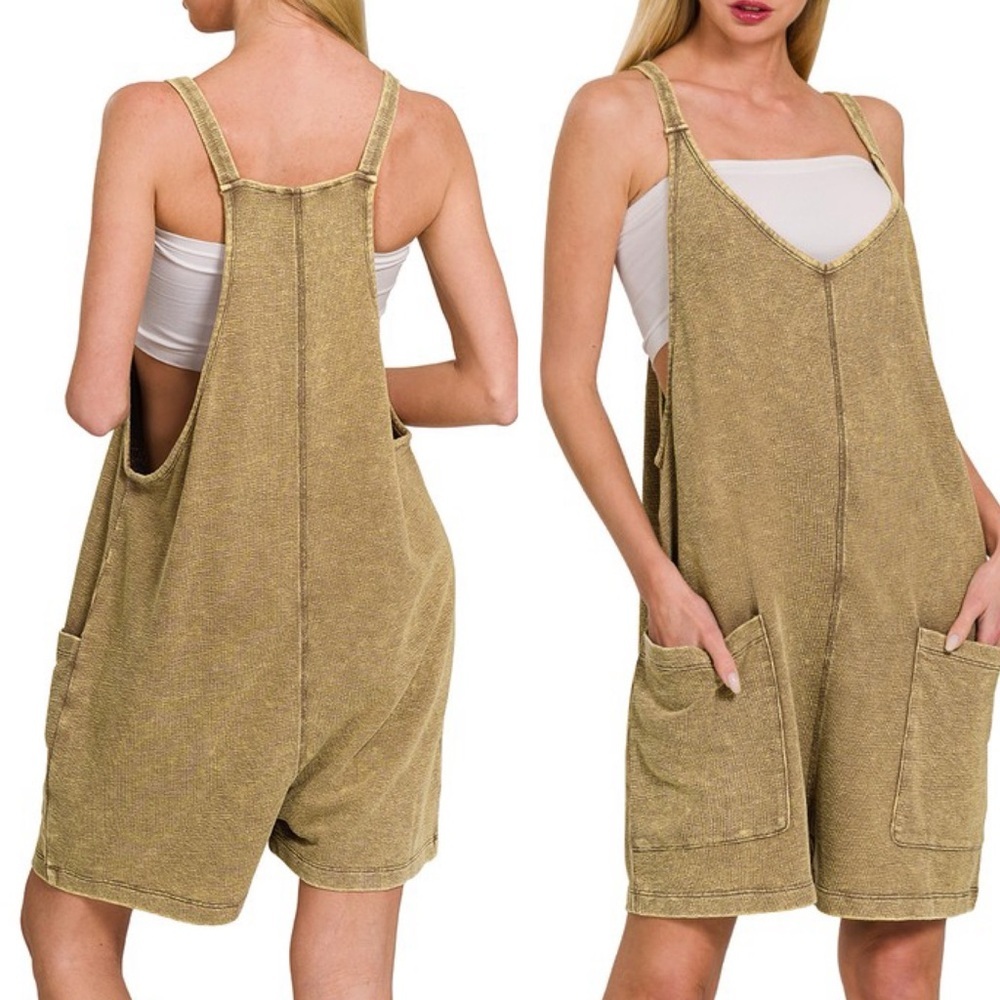 #145 CLOSEOUT FIRM 🌸New! Acid Washed Jumper with Pockets